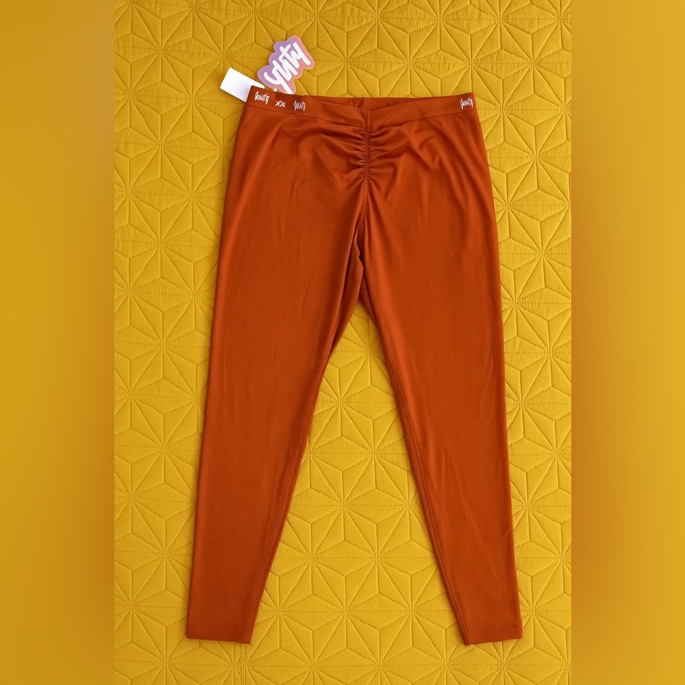 YITTY by Lizzo Scrunch-Back Seamless Leggings - Burnt Orange | Size 4x 20/22w